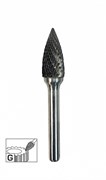 Борфреза твердосплавная ПрофОснастка Эксперт №405 тип G (парабола с точкой) 16x25x70мм, хв. 6мм 860761625700