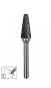 Борфреза твердосплавная ПрофОснастка Эксперт №505 тип L (конус с радиусом) 16x30x75мм, хв. 6мм 860961630750