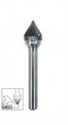 Борфреза твердосплавная ПрофОснастка Эксперт №640 тип M60 (J) (конус с углом 60°) 16x14x62мм, хв. 6мм 861261614620