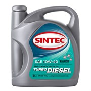 Масло SINTEC Turbo Diesel SAE 10W-40 API CF-4/CF/SJ канистра 5л/Motor oil 5liter can