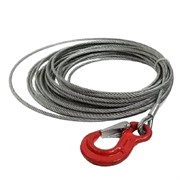 Канат стальной TOR 9,1 мм 60 м со свободным концом и крюком S-320А 1,0 т (опрессовка)