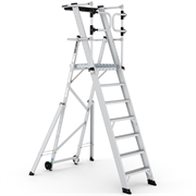 Складная лестница-платформа CASGAN KEY-PRO 6+1 ступеней