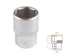 Головка торцевая стандартная шестигранная 1/4", 13 мм AFFIX AF00020013