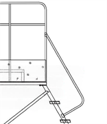 Перила "примыкают" к ограждению