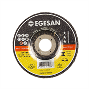 Отрезной круг EGESAN STEEL 125x6x22мм, А24 R BF, угл.сталь, металл (шлифовальный) 25шт/уп
