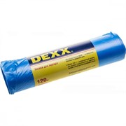 Мусорные мешки DEXX 120 л, 10 шт, голубые 39150-120