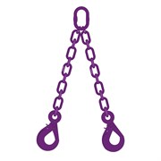 Строп цепной TOR 2СЦ г/п 0,5 т 0,7 м с самозакрывающимися крюками с проушиной