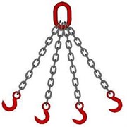 Строп цепной TOR 4СЦ г/п 1,0 т 1,7 м крюки с широким зевом 2 т