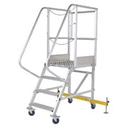 Разборная вышка-стремянка на колесах MEGAL ВС2-1,0 (150+150 кг)