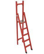 Стремянка стеклопластиковая с вертикальной опорой Оникс ССВ-2,4 h=2380мм, h рабочей площадки=1600мм