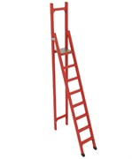 Стремянка стеклопластиковая с вертикальной опорой Оникс ССВ-3,3 h=3310мм, h рабочей площадки=2500мм