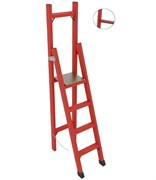 Стремянка стеклопластиковая с вертикальной опорой Оникс "Телеком" ССВ-2,0АТ h=1970мм, h рабочей площадки=1100мм