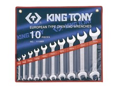 Комплект рожковых ключей 6-28 мм 10 пр. KING TONY 1110MR