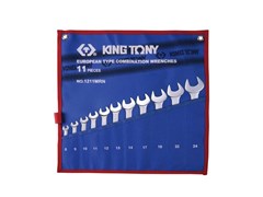 Комплект комбинированных ключей серии 1060, 8-24 мм, 11 предметов KING TONY 1211MRN