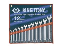 Комплект комбинированных ключей 8-22 мм 12 пр. KING TONY 1212MR