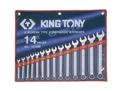 Комплект комбинированных ключей 8-24 мм 14 пр. KING TONY 1215MR01