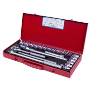 Набор торцевых головок с принадлежностями King Tony 1/2"DR, 10-32 мм, 24 предмета 4026MR