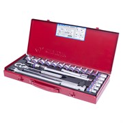 Набор торцевых головок с принадлежностями King Tony 1/2"DR, 10-32 мм, 24 предмета 4526MR