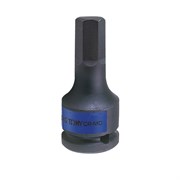 Насадка (бита) ударная торцевая 3/4", HEX, 21 мм, L = 87 мм KING TONY 601521M TONY