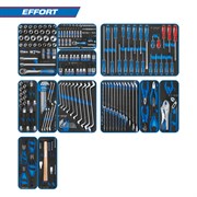 Набор инструментов "EFFORT" для тележки, 12 ложементов, 235 предметов KING TONY 934-235MRVD TONY