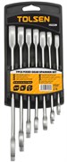 Набор комбинированных трещоточных ключей, 8-19 мм, 7 предметов TOLSEN TT15229 TT15229