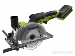 Мини Пила циркулярная аккумуляторная GREENWORKS G24MCS 24V без АКБ и ЗУ Greenworks 1501207 Мини Пила циркулярная аккумуляторная GREENWORKS G24MCS 24V без АКБ и ЗУ Greenworks 1501207