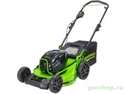 Газонокосилка аккумуляторная GREENWORKS GC82HPLM51, 82V, 51 см, бесщеточная без АКБ и ЗУ. Greenworks 2518907