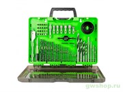 Набор сверл, бит и коронок в кейсе GREENWORKS 2944507, 60 предметов Greenworks 2944507
