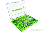 Набор сверл, бит и коронок в кейсе GREENWORKS 2944607, 90 предметов Greenworks 2944607