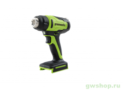 Фен строительный аккумуляторный 24V GREENWORKS G24HG Greenworks 3400207 Фен строительный аккумуляторный 24V GREENWORKS G24HG Greenworks 3400207