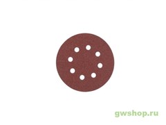 Шлифовальный круг  8 отверстий 125 мм/ зерно 60 (5шт) Greenworks 4932367741
