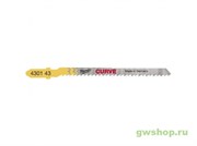 Полотно для фигурной резки  JigBl Curve 75 мм/ шаг зуба 2.5 мм (5шт) Greenworks 4932430143