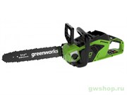Пила цепная аккумуляторная G-MAX 40V GREENWORKS GD40CS15 с АКБ 5 Ач и ЗУ Greenworks 2005707K5