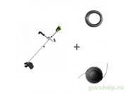 Триммер аккумуляторный G-MAX 40V GREENWORKS GD40BCB с АКБ 5 Ач и ЗУ + леска + головка в подарок! Greenworks 2105707UG, 2926607, 2926507