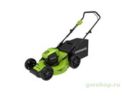 Газонокосилка аккумуляторная G-MAX 40V GREENWORKS GD40LM46HP с АКБ 5 Ач и ЗУ Greenworks 2514407K5