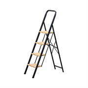 Односторонняя стальная стремянка Алюмет  MK804P 4 ступени с широкими пластиковыми ступенями