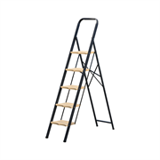 Односторонняя стальная стремянка Алюмет  MK805P 5 ступени с широкими пластиковыми ступенями