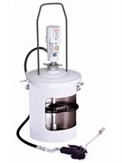 Пневматический солидолонагнетатель SAMOA для бочек 20 кг (пневмонасос, сл. пластина, пистолет, рукав) 424172.710