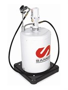 Мобильный пневматический солидолонагнетатель SAMOA для бочек 12,5-20 кг (пневмонасос PM3 55:1) 482200