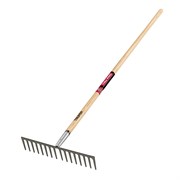 Грабли Truper R-16MX 17888 16 зубьев, ручка дерево 127 см, металлические