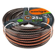 Шланг Amigo 77525 3/4", 25м, садовый трехслойный с прозрачным слоем