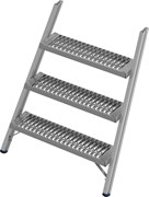 Часть из рифленого алюминия R13 для лестницы с платформой 4 ступ. Krause 259110, подъемная