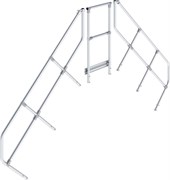 Поручень для мобильного перехода с платформой 625 мм 2x6 ступеней 45° Krause  827579, второй