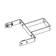 Кронштейн для сэндвич-панелей Krause 837721 350 мм для лестниц из стали, U-образный, настенный