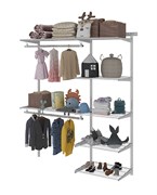 Гардеробная система ПРАКТИК Optima G150 белая S70199917501