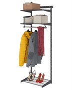 Гардеробная система ПРАКТИК Basic G60 графит S70299913515