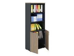 Шкаф ПРАКТИК NW 2080/2 полузакрытый вяз натуральный/антрацит К35599352016