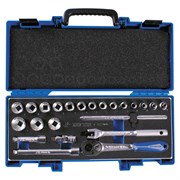 Набор торцевых головок с принадлежностями 3/8", двенадцатигранные, 6-24 мм, 23 предмета KING TONY 3023MRV11 TONY