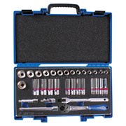 Набор торцевых головок с принадлежностями 3/8", двенадцатигранные, 1/4"-15/16" мм, 32 предмета KING TONY 3032SRV TONY