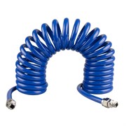 Шланг пневматический спиральный 8х12 мм, 10 м, полиуретановый, резьба 1/4" KING TONY 79953-10 TONY